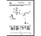 Tappan 14-3622-08-07 burner, manifold and gas control diagram