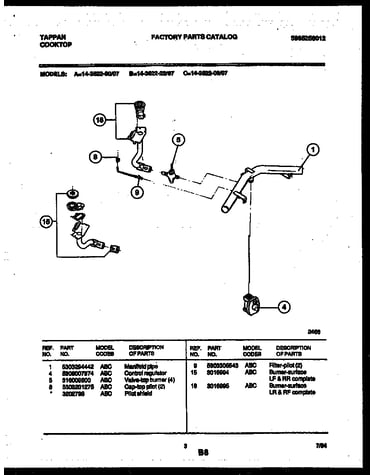 Burner, manifold and gas control