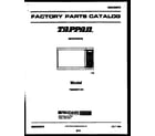 Tappan TMS062T1B1 front cover diagram