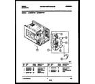 Tappan TMS084T1B1 latch board and leadwire assembly diagram
