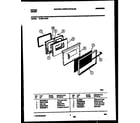 Tappan 72-3651-23-05 lower oven door parts diagram