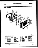 Lower oven door parts