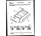Tappan 73-3951-00-03 cooktop parts diagram