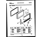 Tappan 73-3951-00-03 upper oven door parts diagram