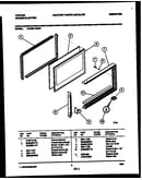 Upper oven door parts