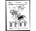 Tappan 73-3951-00-03 lower oven door parts diagram