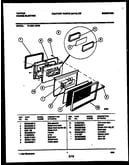Lower oven door parts