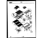 Tappan 95-1987-00-04 shelves and supports diagram