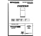 Tappan TRT21PNBW0 cover diagram