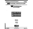 White-Westinghouse AC059K7B1 front cover diagram