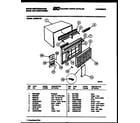 White-Westinghouse AC059K7B1 cabinet parts diagram