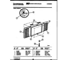 White-Westinghouse AC059K7B1 cabinet and installation parts diagram