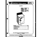 White-Westinghouse AC088K7B2 front cover diagram