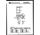 White-Westinghouse AS147M1A1 cabinet and installation parts diagram