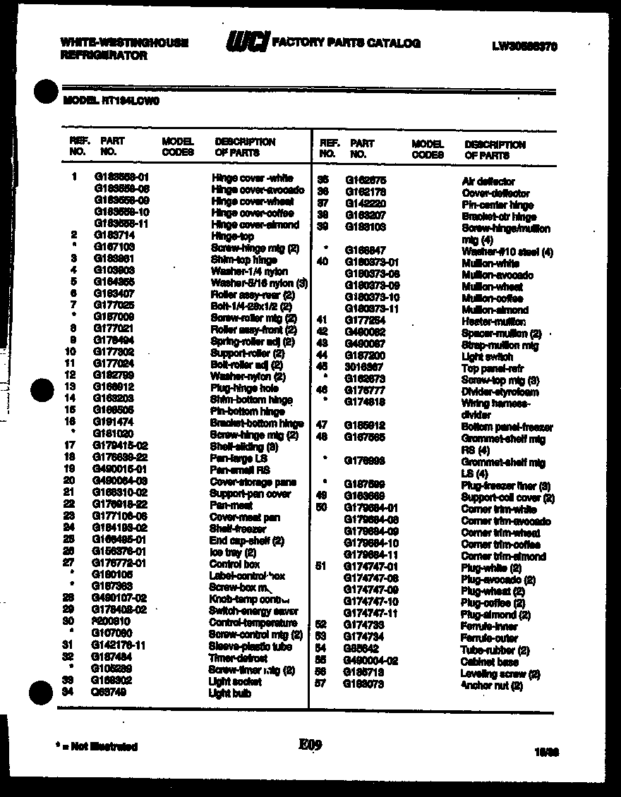 Compressor parts