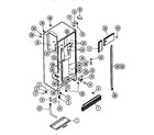 White-Westinghouse RS249JCF0 cabinet parts diagram
