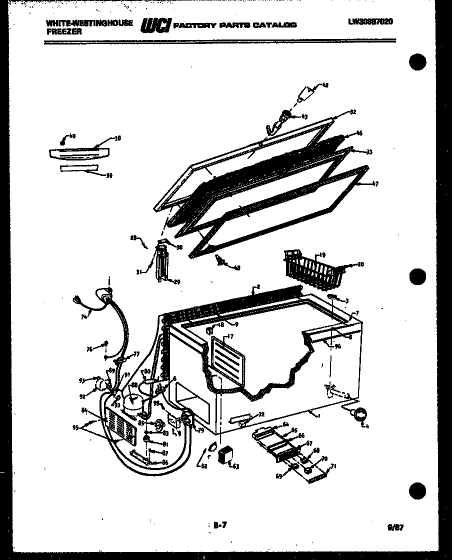 Chest freezer parts