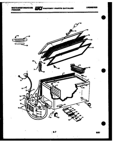 Chest freezer parts