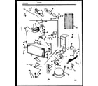 White-Westinghouse FU019ARW5 system and automatic defrost parts diagram