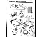 White-Westinghouse FU169JRW3 system and automatic defrost parts diagram