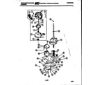 White-Westinghouse LA400JXF4 motor, transmission and drive parts diagram