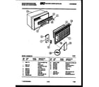 White-Westinghouse AC052M7A2 cabinet parts diagram