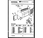 White-Westinghouse AC052M7A2 cabinet and installation parts diagram