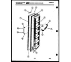 White-Westinghouse RS192GCD4 freezer door parts diagram