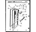 White-Westinghouse RS192GCH5 refrigerator door parts diagram