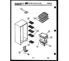 White-Westinghouse RS192GCF5 shelves and supports diagram