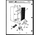 White-Westinghouse RS192GCW5 system and automatic defrost parts diagram