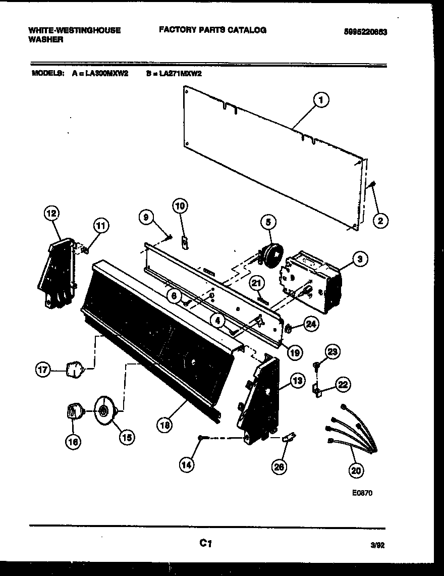 CONSOLE AND CONTROL PARTS