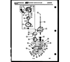 White-Westinghouse LA800JXV4 motor, transmission and drive parts diagram