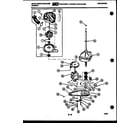 White-Westinghouse LA650JXV4 motor, transmission and drive parts diagram