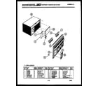 White-Westinghouse AC053K7A2 cabinet parts diagram