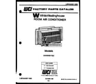 White-Westinghouse AC068K7B2 front cover diagram