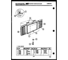 White-Westinghouse AC068K7B2 cabinet and installation parts diagram