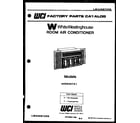 White-Westinghouse AC065K7A1 front cover diagram