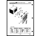 White-Westinghouse AC065K7A1 cabinet parts diagram