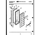 White-Westinghouse RS227LCH0 freezer door parts diagram