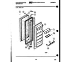 White-Westinghouse RS227LCW0 refrigerator door parts diagram
