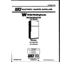 White-Westinghouse RT142GLD5 cover diagram