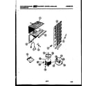 White-Westinghouse RT142GLH5 system and automatic defrost parts diagram