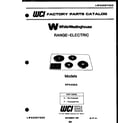 White-Westinghouse KP432KDD0 cover diagram