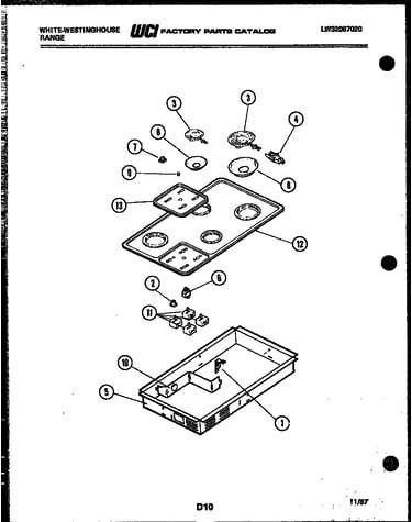 Electric smooth top parts