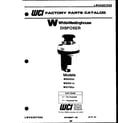 White-Westinghouse KF100KDW0 cover diagram