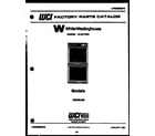White-Westinghouse AC058K7B1 front cover diagram