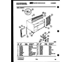 White-Westinghouse PRT173HD0 system and automatic defrost parts diagram