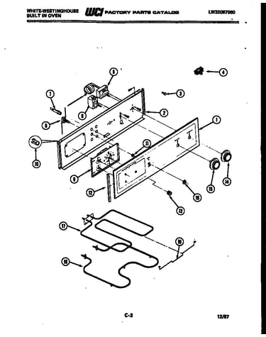 Broiler parts and control panel