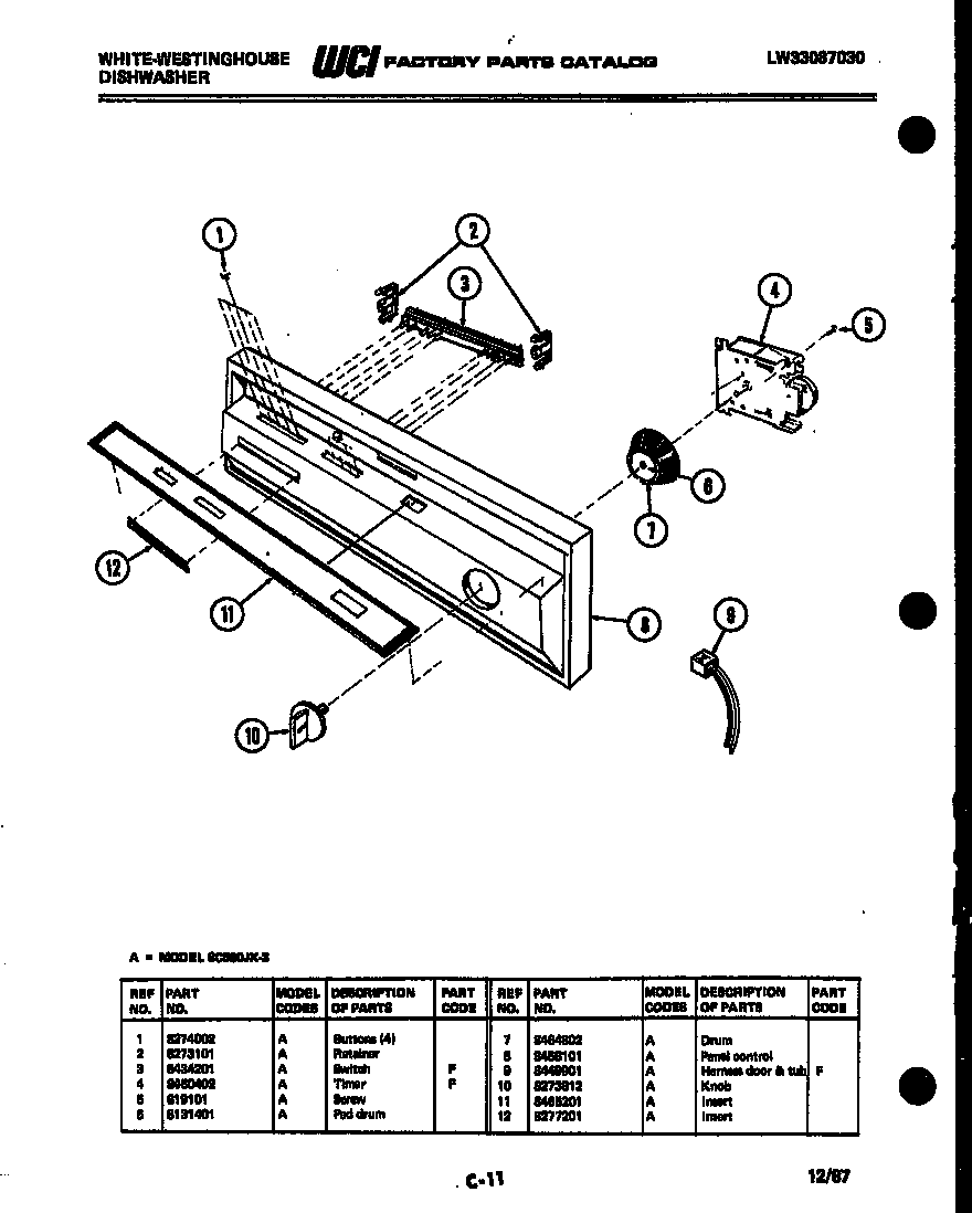 CONSOLE AND CONTROL PARTS